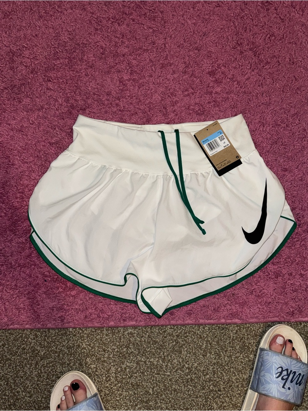 Nike Women's White Athletic Shorts